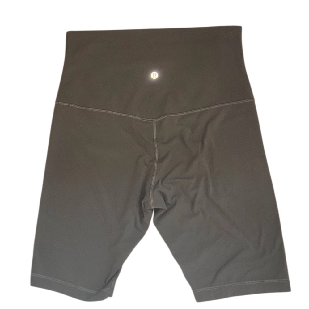 Lululemon athletica Align army green High RISE bike shorts women’s size 10